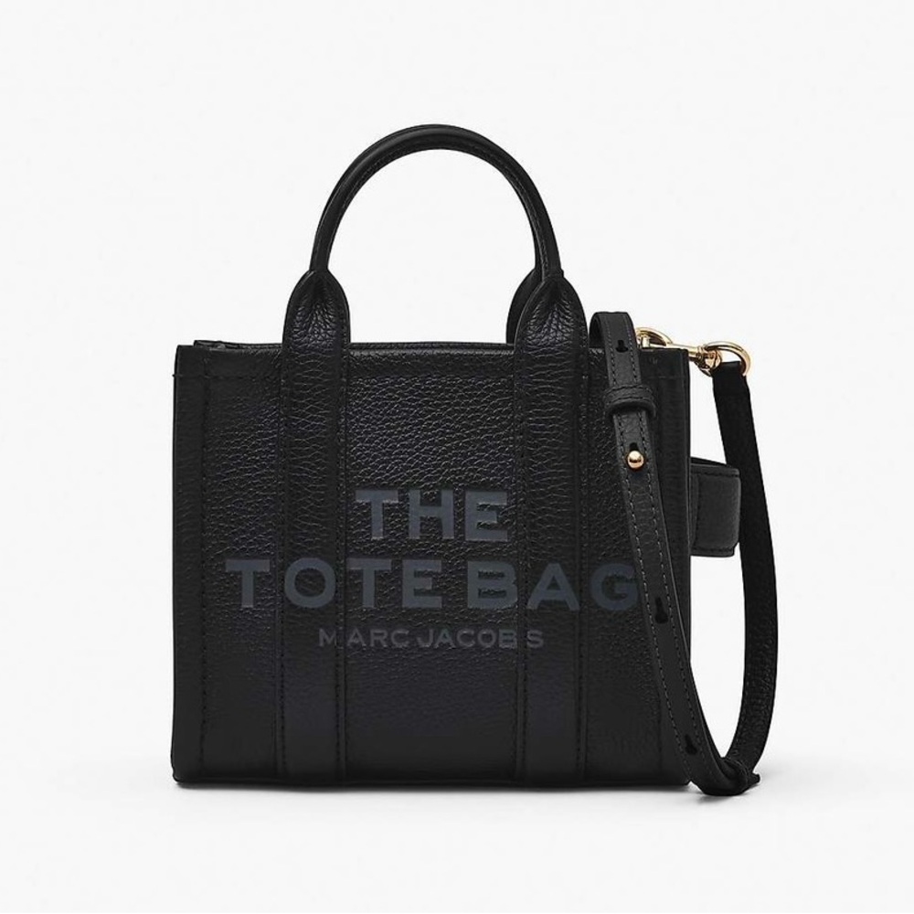 Marc Jacobs The Leather Crossbody Tote Bag, Black 🖤